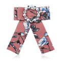 Brooches Pin Bow Tie Wedding Party Bow Tie Rhinestone Ribbon