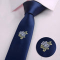 New Men Fashion Business Charm Embroidery-pattern Necktie Clover, dandelion, rose Party, for Wedding Party